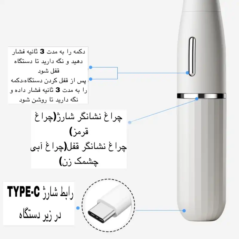 ست اصلاح موی بدن بانوان کیمی مدل KM-3523