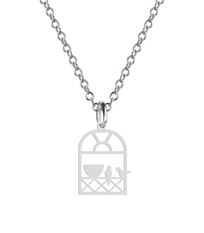 گردنبند هایکا طرح پرنده مدل s.ha2-723