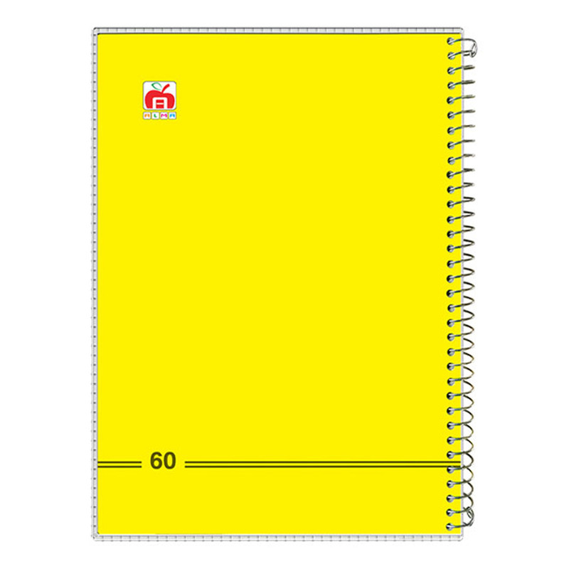 دفتر 60 برگ آلما طرح کلاسیک مدل جلد دار کد 7684