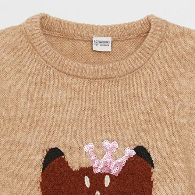 پلیور دخترانه ال سی وایکیکی مدل Dkk-lc03