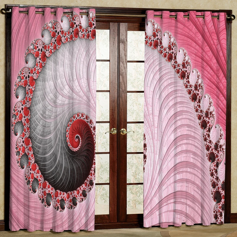 پرده مدل حلزونی کد 2151 سایز 200x140 سانتی متر