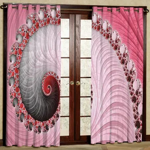 پرده مدل حلزونی هازان پانچی کد 2151 سایز 140x200 سانتی متر