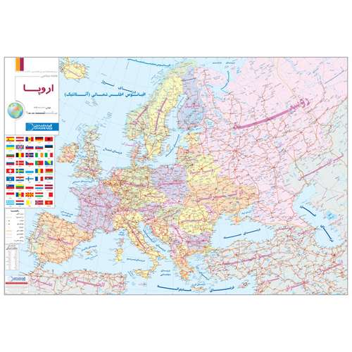 نقشه گیتاشناسی مدل سیاسی قاره اروپا کد 573