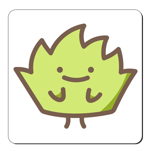  زیر لیوانی طرح برگ بامزه کد nzl244