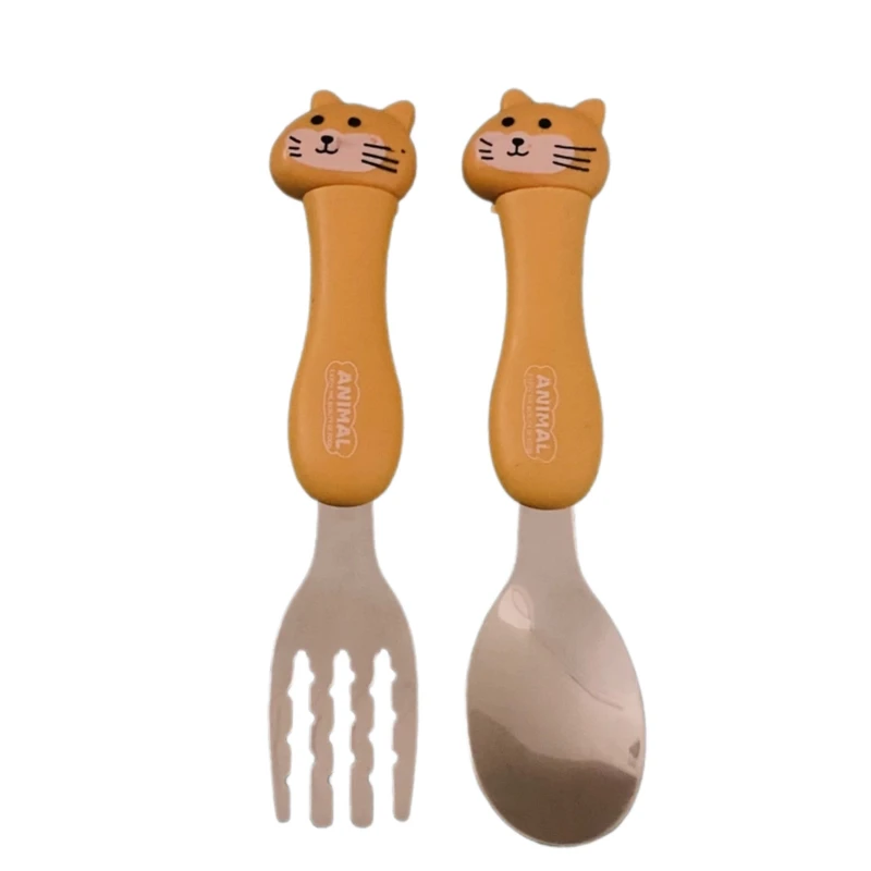 ست قاشق و چنگال کودک مدل عروسکی کد NS-01