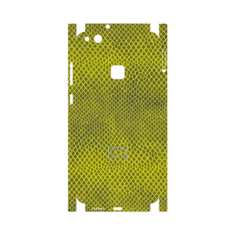 برچسب پوششی ماهوت مدل Yellow Snake Skin-FullSkin مناسب برای گوشی موبایل هوآوی P10 Lite