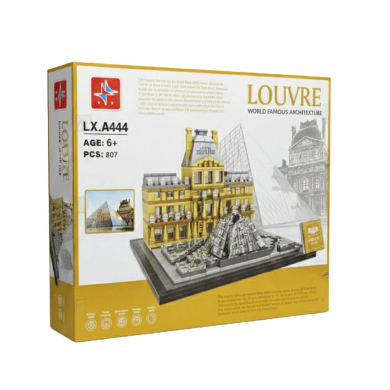ساختنی 807 تکه طرح موزه لوور کد lx.A444