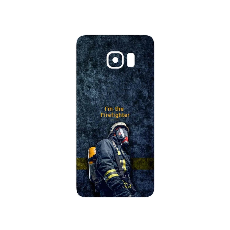 برچسب پوششی ماهوت مدل Firefighter مناسب برای گوشی موبایل سامسونگ Galaxy S6 Edge