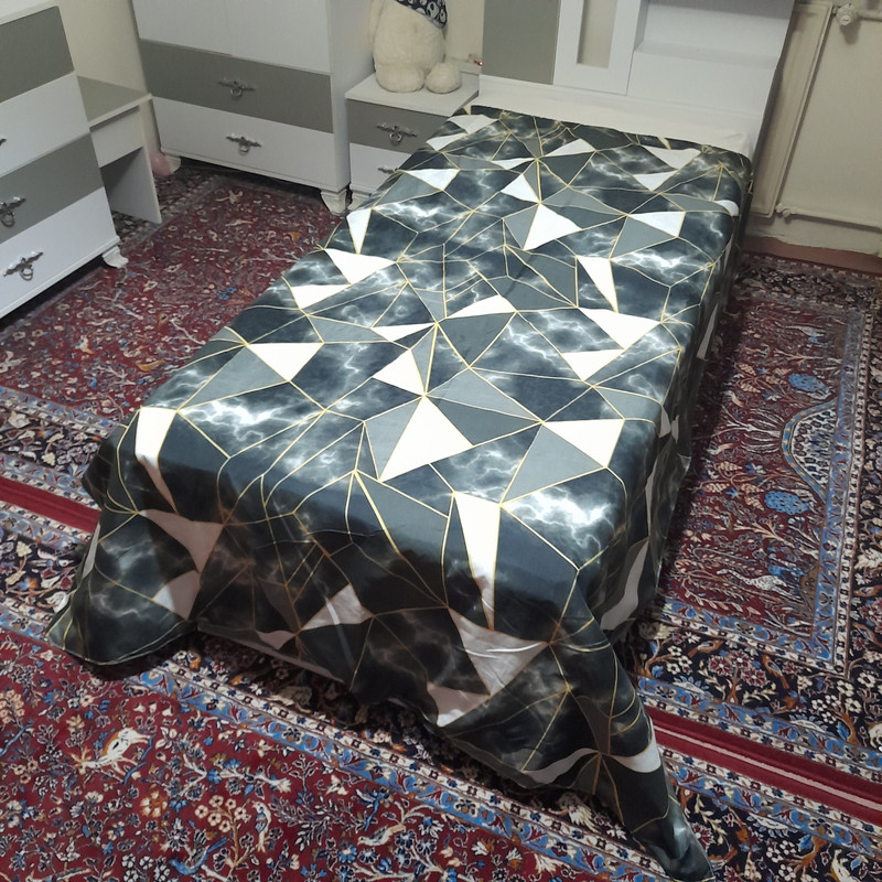 روکش لحاف  مدل هندسی niki011  یک نفره سایز 220×160 سانتی متر