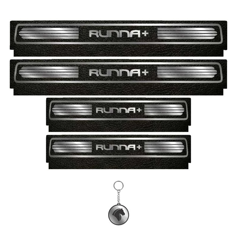 برچسب پارکابی خودرو لندمون کد LM107 MS مناسب برای راناپلاس مجموعه 4 عددی بهمراه جاکلیدی