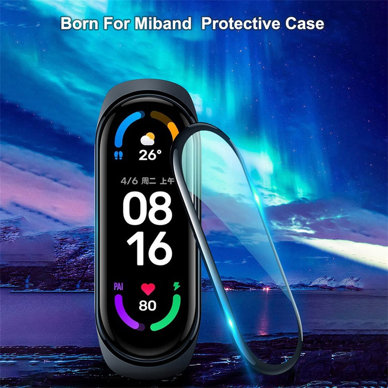 محافظ صفحه نمایش مدل PMMA کد MS مناسب برای ساعت هوشمند شیائومی MI band 7