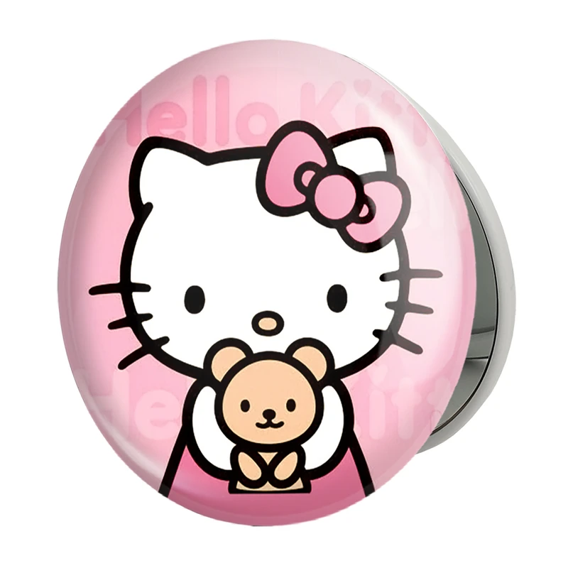 آینه جیبی خندالو طرح هلو کیتی مدل تاشو کد 24761 