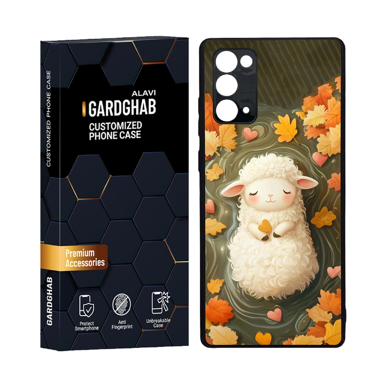 کاور گارد قاب علوی مدل دور ژله ای پشت گلس کارتونی و انیمه مناسب برای گوشی موبایل سامسونگ  Galaxy Note 20