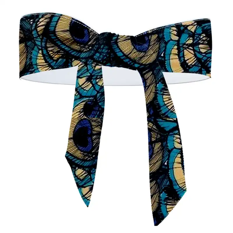 هدبند ورزشی آی تمر مدل پر طاووس کد 533