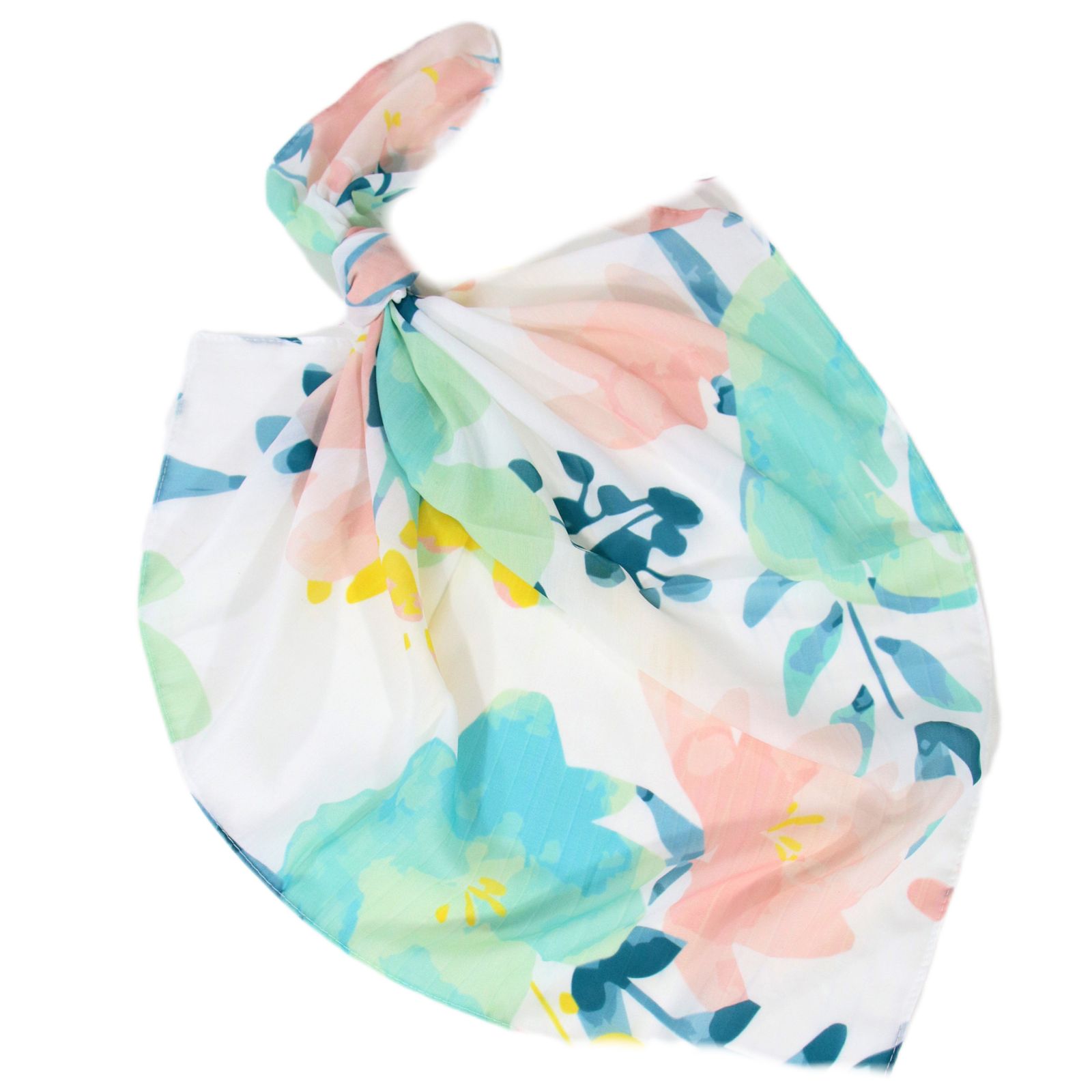 دستمال سر و گردن زنانه مدل مینی نخی گلدار کد a-2402 -  - 1