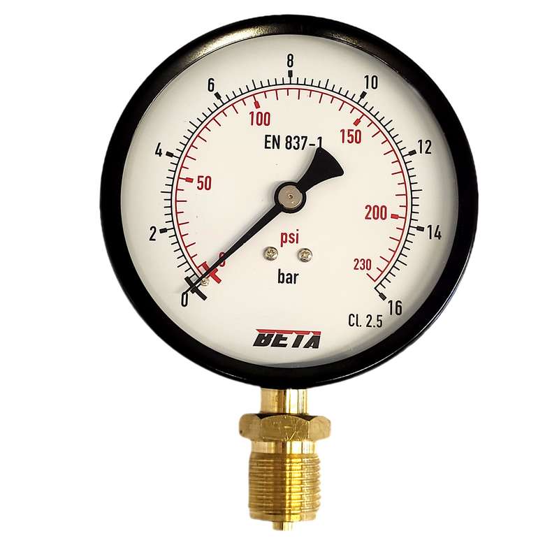 گیج فشار بتا مدل 16bar-10cm گیج فشار بتا مدل 16bar-10cm