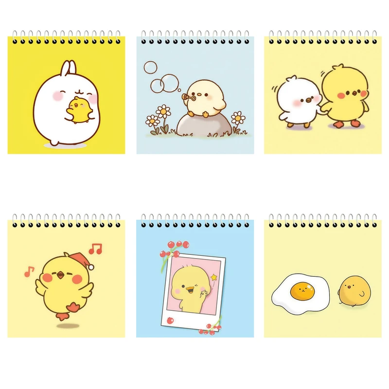 دفترچه یادداشت 50 برگ آلبالو طرح جوجه فانتزی بسته 6 عددی