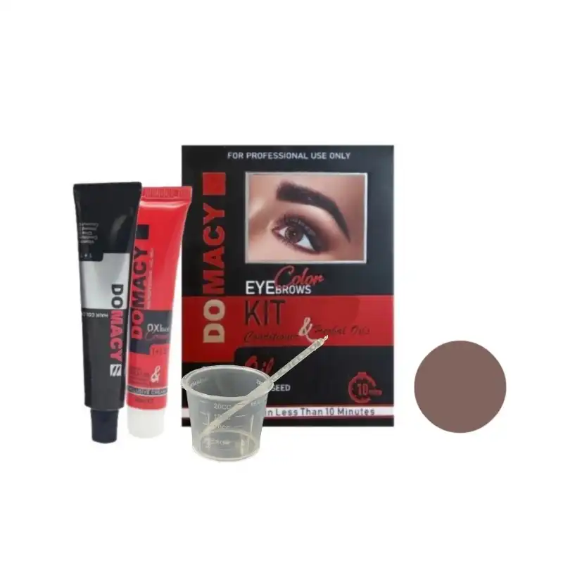 کیت رنگ ابرو دوماسی شماره 6 حجم 15 میلی لیتر رنگ هاوانا