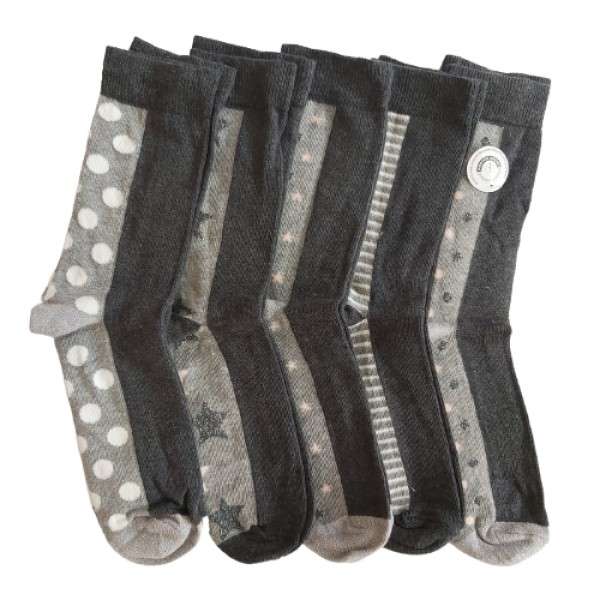 جوراب دخترانه جینا بنوتی مدل G24 مجموعه 5 عددی