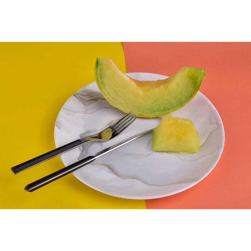 ست کارد و چنگال  12 پارچه سی اند اس طرح چوبی