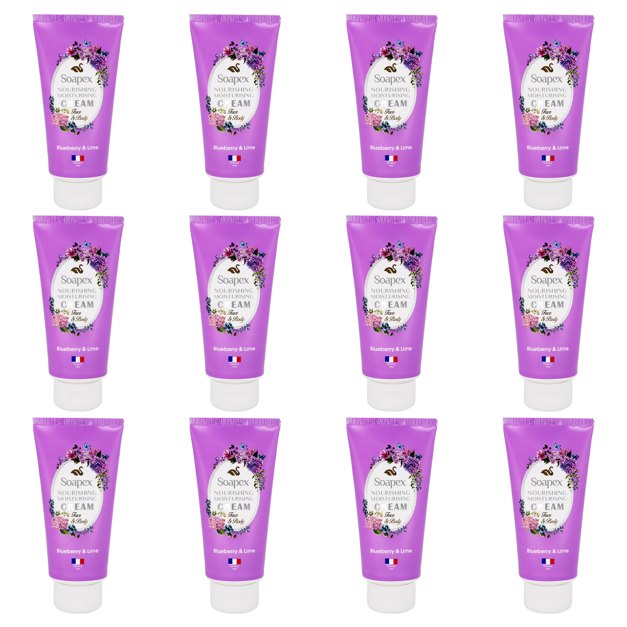 کرم مرطوب کننده سوپکس مدل Blueberry Lime حجم 90 میلی لیتر مجموعه 12 عددی