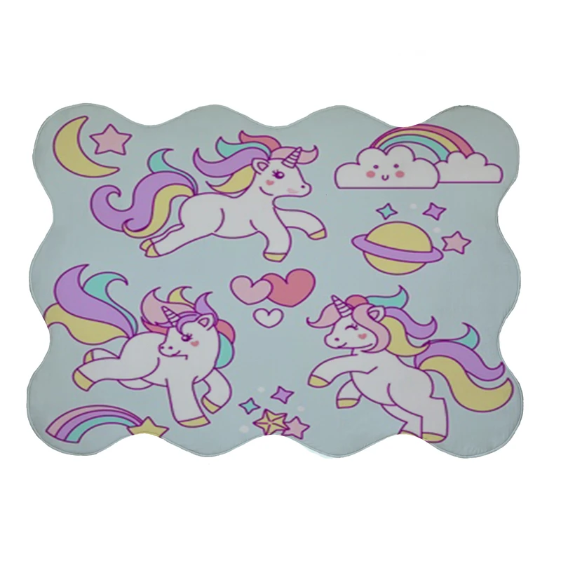 پادری مدل دالبر طرح اسب شاخ دار کد 8267 سایز 80x110 سانتی متر 