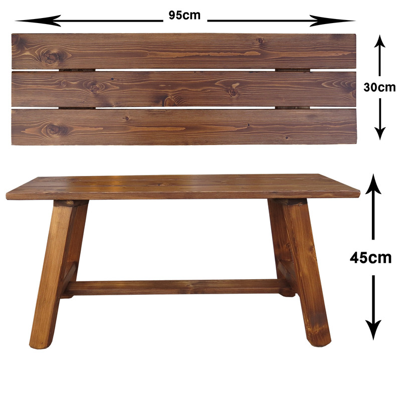 نیمکت میم کاف مدل چوبی w1