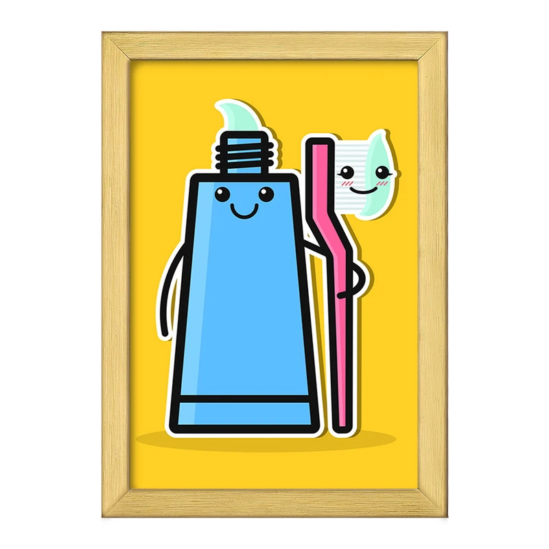 تابلو خندالو طرح دندان و دندانپزشکی کودکانه کد 27759