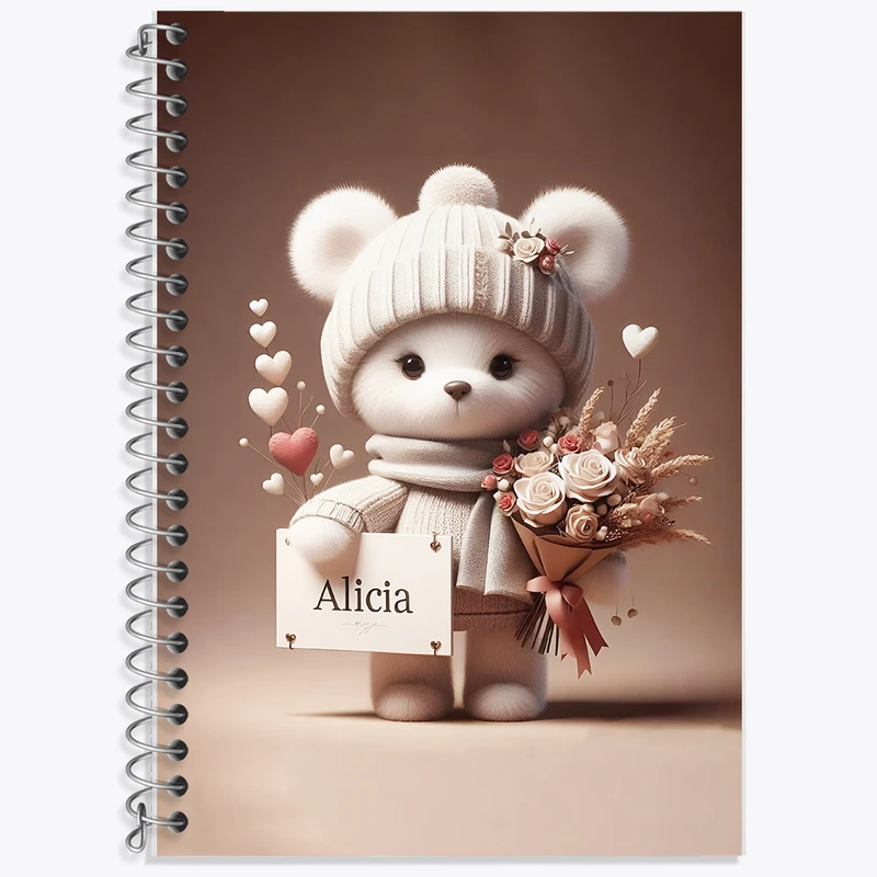 دفتر نت موسیقی 50 برگ خندالو طرح خرس کیوت کد F5666