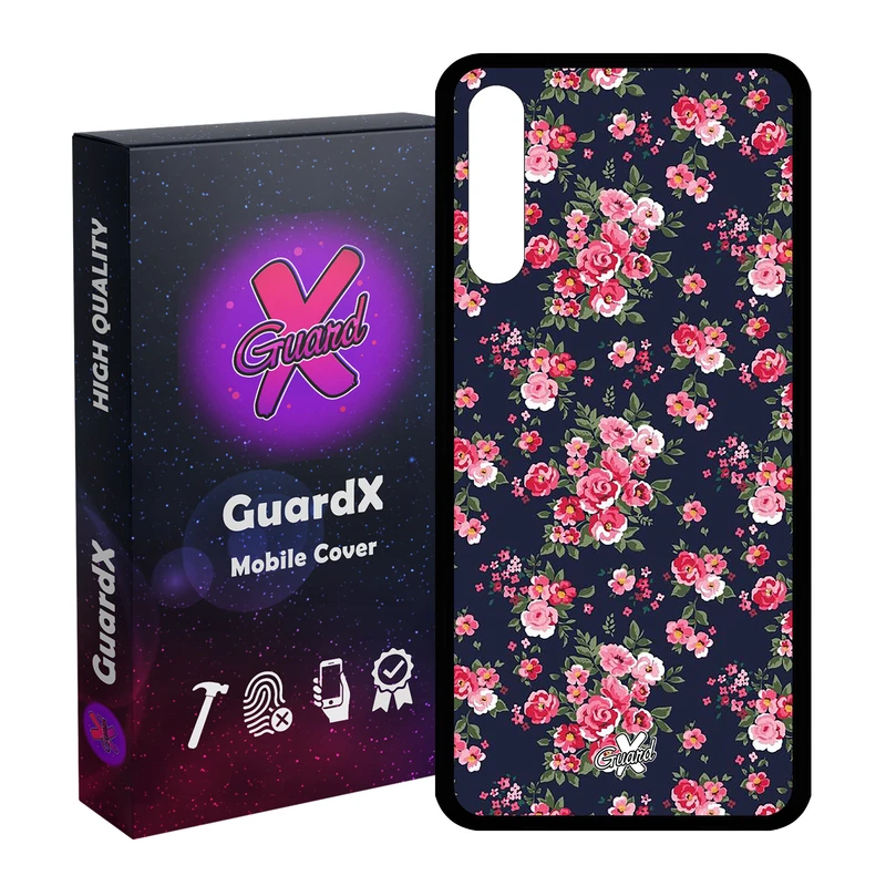 کاور گارد ایکس طرح Flower مدل Glass10130 مناسب برای گوشی موبایل هوآوی Y8P / P Smart S