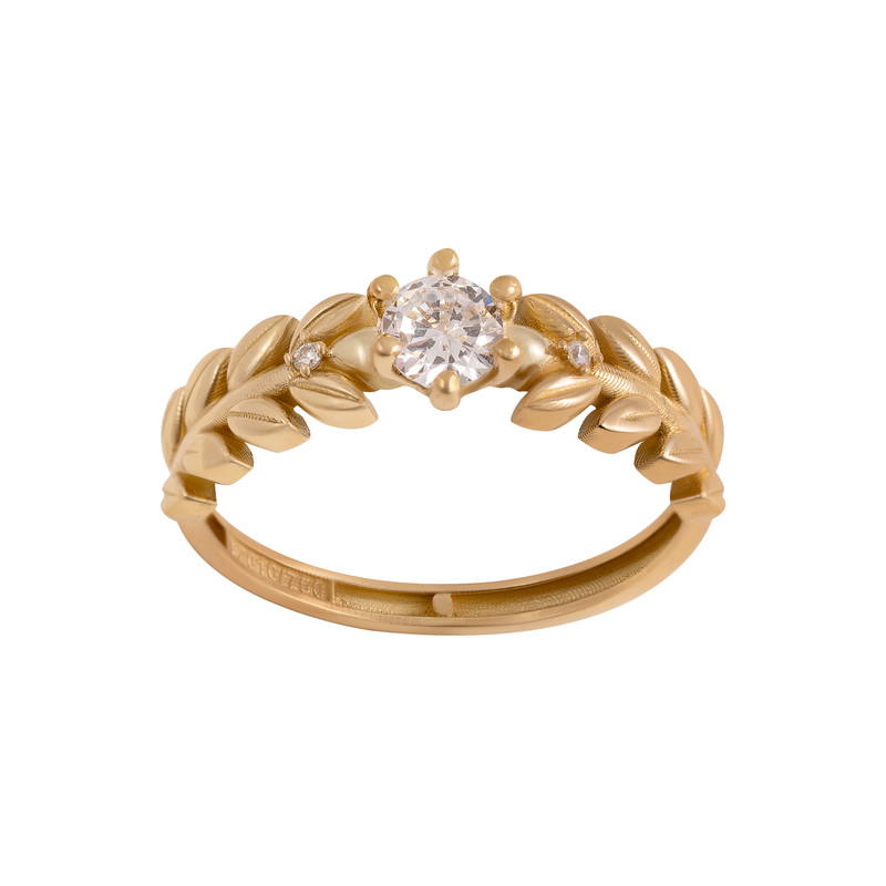 انگشتر طلا 18 عیار زنانه جواهری سون مدل 5728 سایز 54