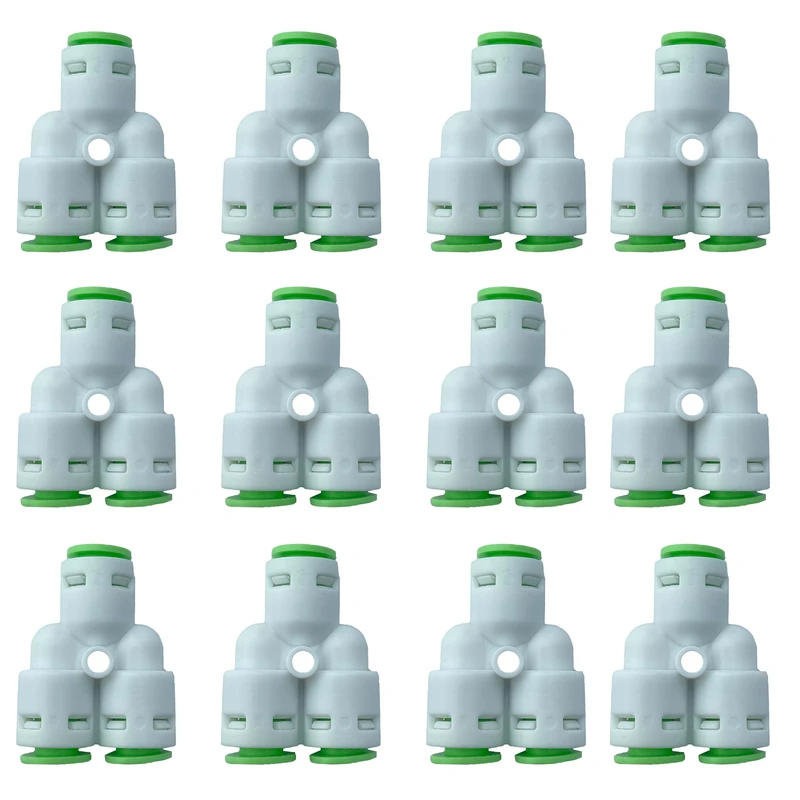 سه راهی فیتینگی تکومن مدل Y مجموعه 12 عددی