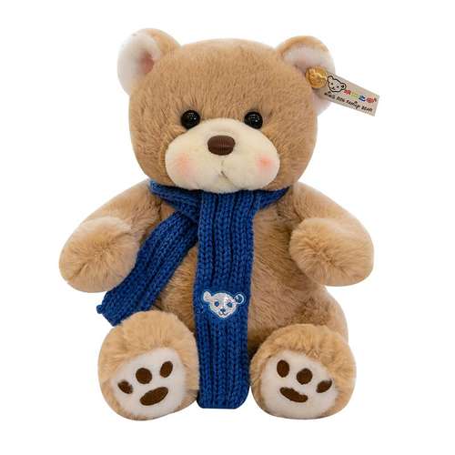 عروسک طرح خرس مدل Ming Ren Family With Scarf ارتفاع 25 سانتیمتر