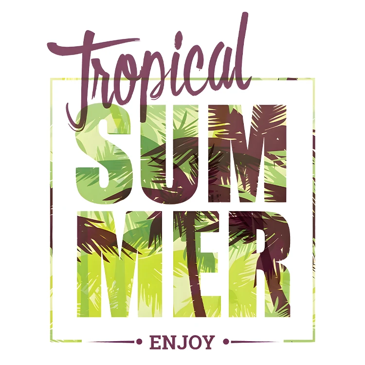 استیکر پارچه و لباس پاد آفرین مدل تابستان کد S6069