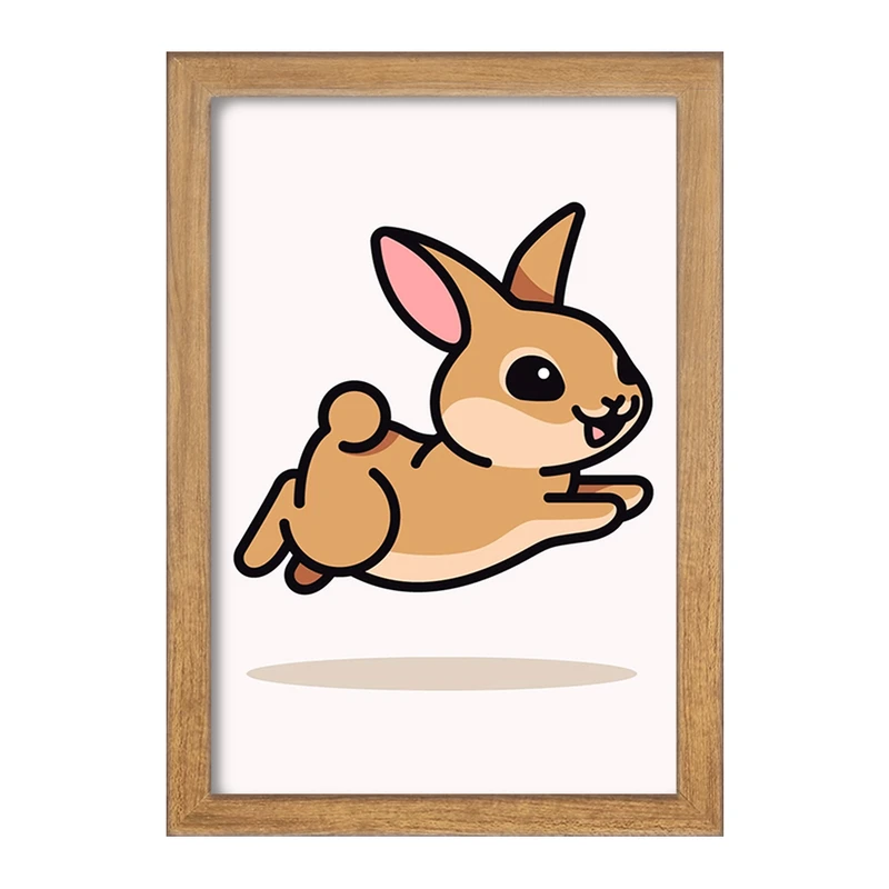 تابلو خندالو مدل حیوانات بامزه خرگوش کد 28184
