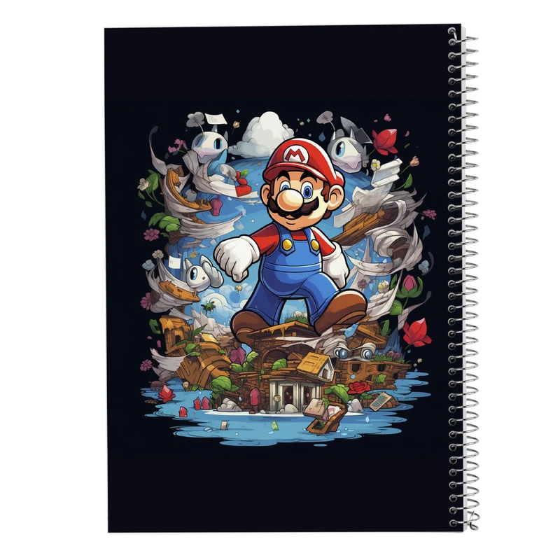 دفتر مشق 100 برگ مدوپد مدل سوپرماریو super mario کد DF2873