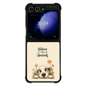 AKAM AMC-WSGZFLIP5-ANIMALS QOUTES-23 Cover For Samsung Galaxy Z Flip 5