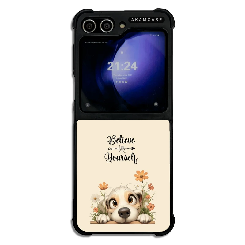 کاور آکام مدل AMC-WSGZFLIP5-ANIMALS QOUTES-23 مناسب برای گوشی موبایل سامسونگ Galaxy Z Flip 5