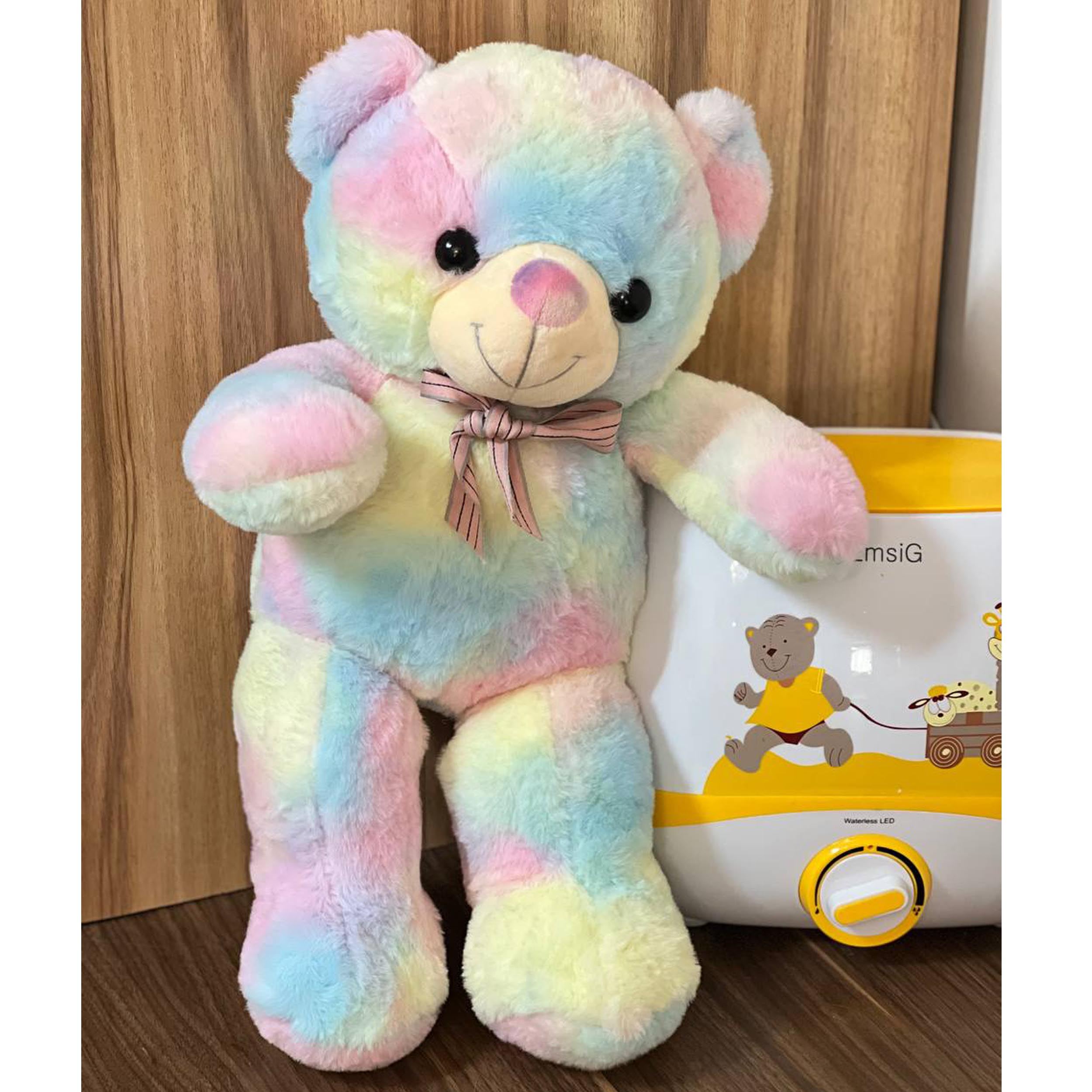 عروسک مدل خرس هفت رنگ ارتفاع 50 سانتی متر