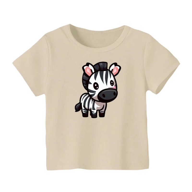 تی شرت آستین کوتاه بچگانه مدل گورخر کد ۲