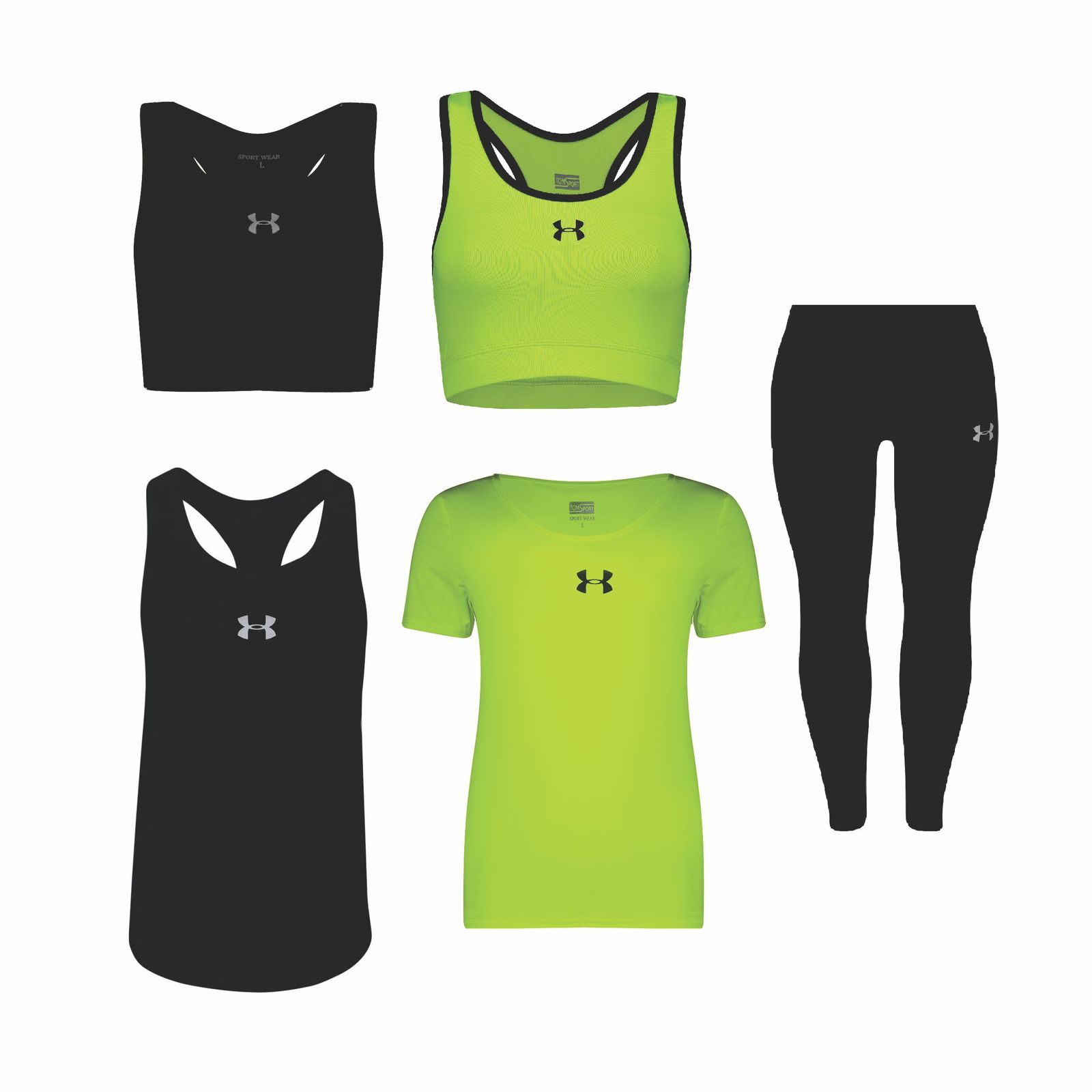 ست 5 تکه لباس ورزشی زنانه مدل 1801-1801-7101-4101-65 - - 11