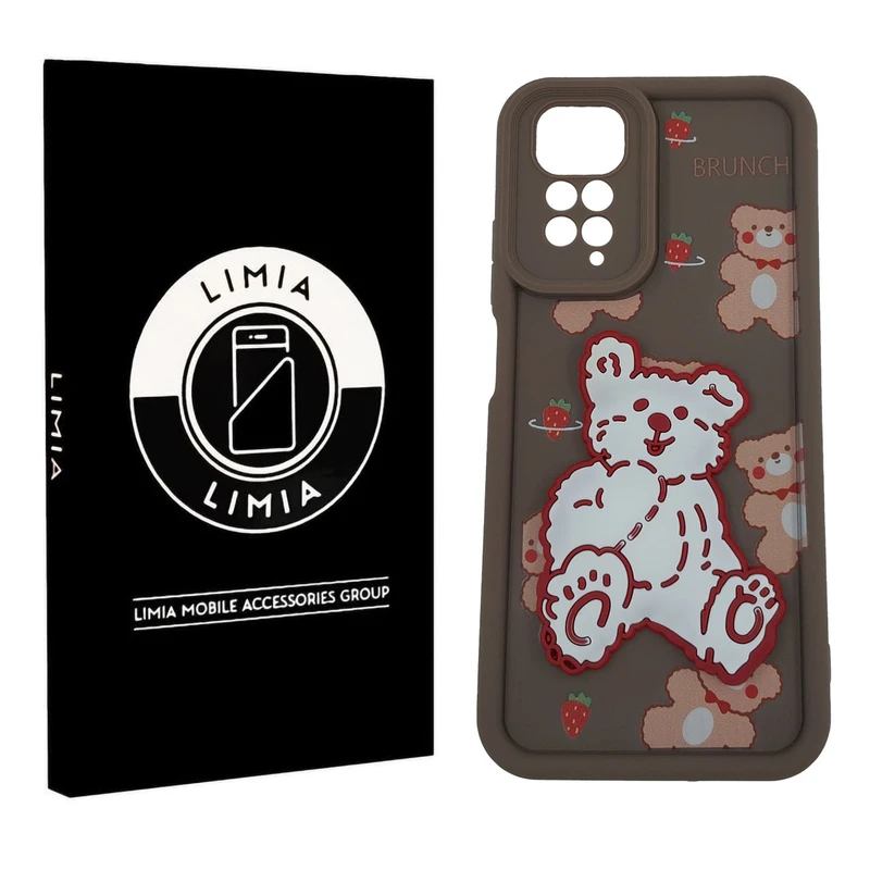 کاور لیمیا مدل سولید لنزدار طرح عروسکی برجسته مناسب برای گوشی موبایل شیائومی Redmi Note 11S/Note 11 4G