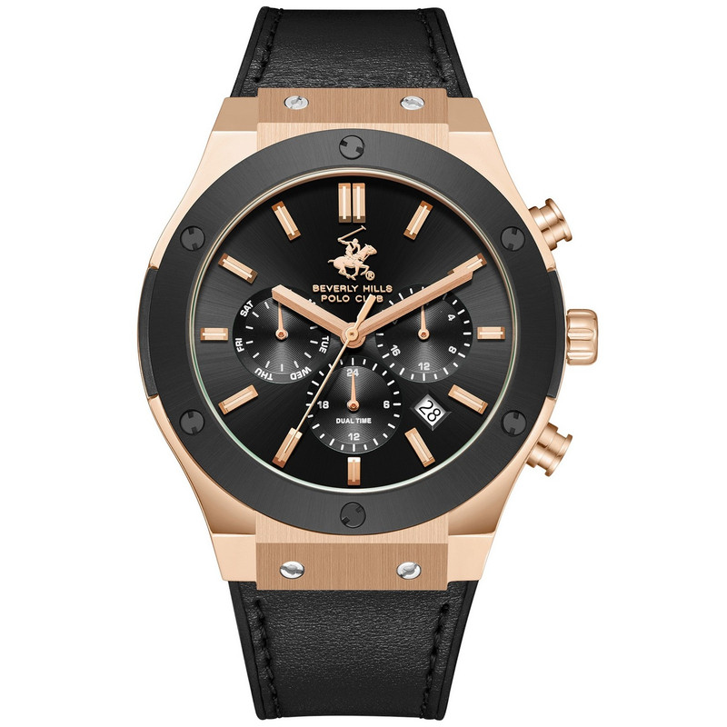 ساعت مچی عقربه‌ای مردانه کوارتز کورنوگراف بورلی هیلز پولو کلاب مدل BP3690X.451