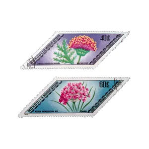 تمبر یادگاری مدل گل كد bc-2109 مجموعه 2 عددي