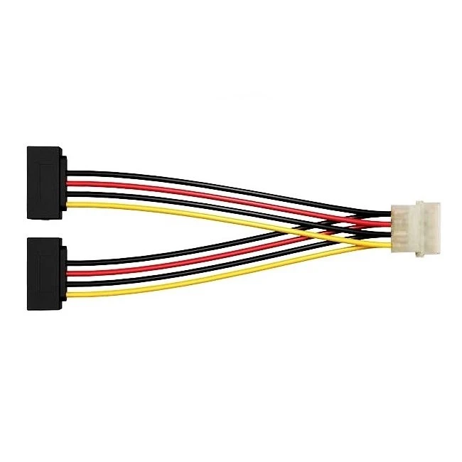 کابل تبدیل برق 4 پین به دو ساتا مدل STA بسته 10 عددی