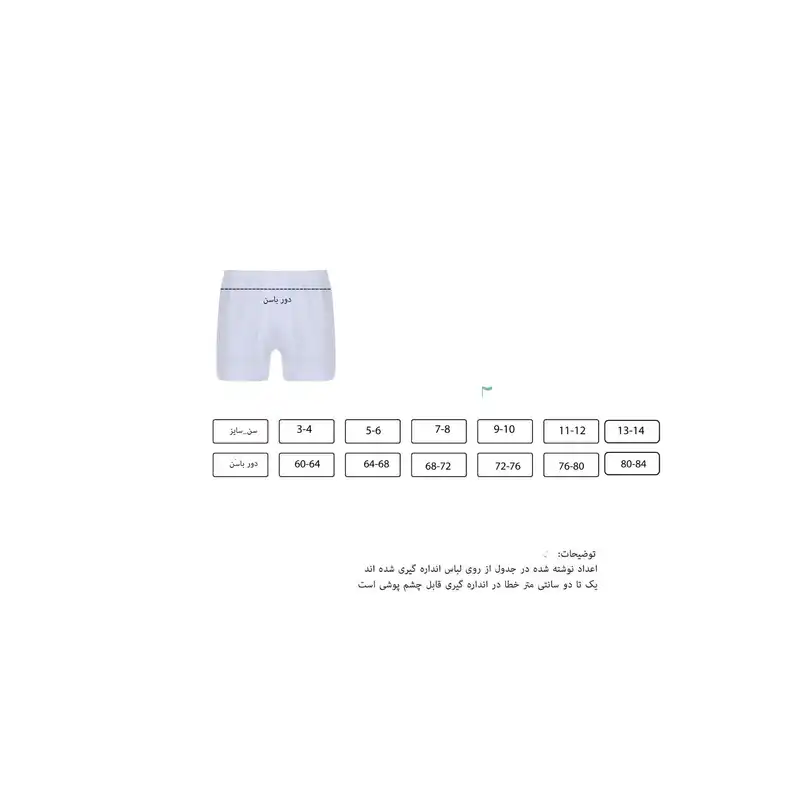 شورت پسرانه مدل V71 بسته 3 عددی