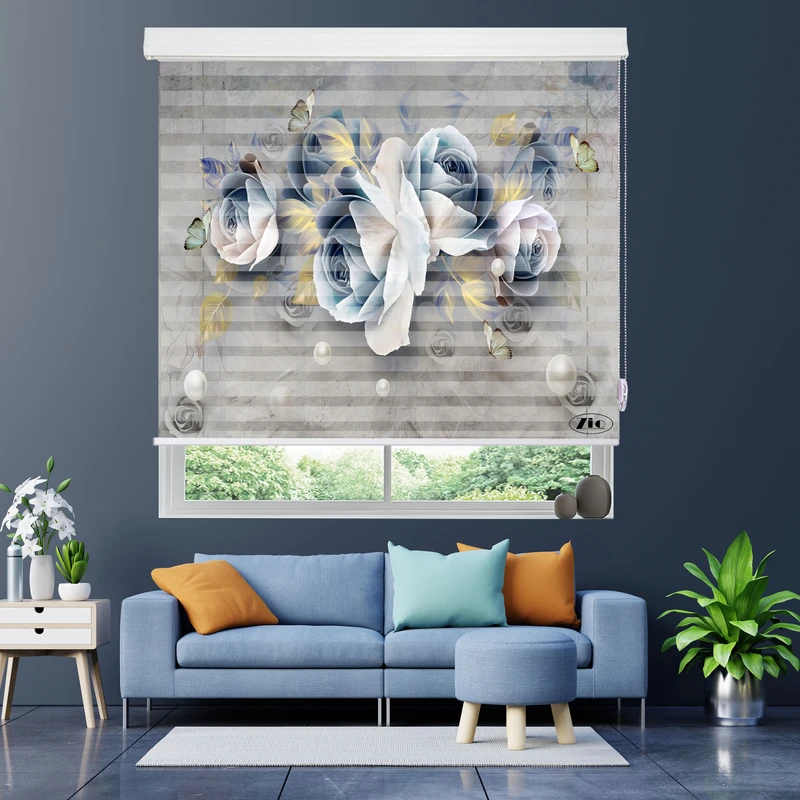 پرده زبرا زیو مدل 3D-1073 سایز 150x150 سانتی متر