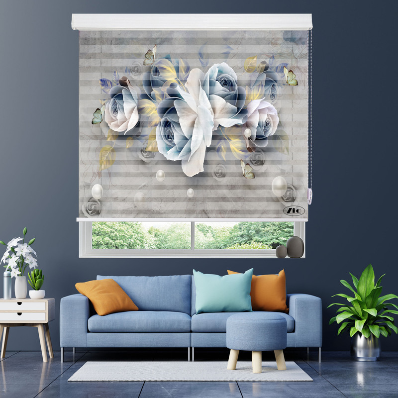 پرده زبرا زیو مدل 3D-1073 سایز 200x200 سانتی متر