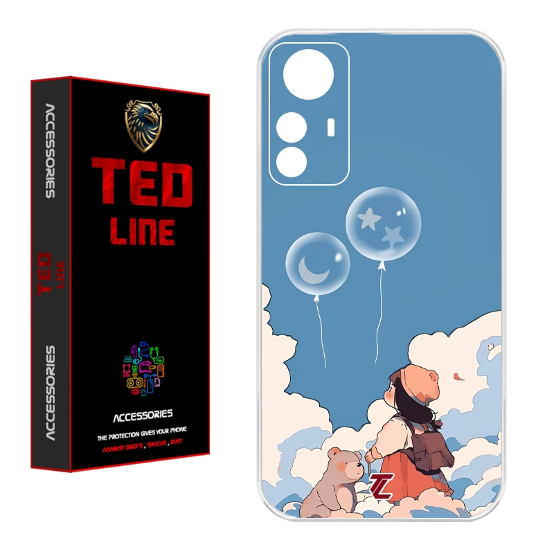 کاور تدلاین طرح دخترونه کد 1202 مناسب برای گوشی موبایل شیائومی Redmi Note 12S