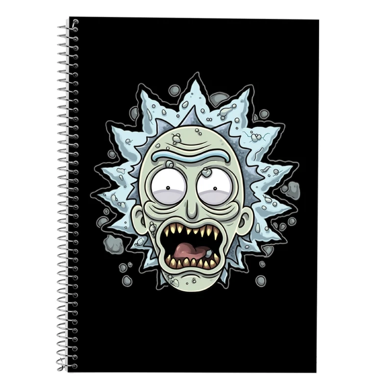 دفتر زبان 50 برگ مدوپد مدل دوخط طرح ریک اند مورتی rick&morty کد DF10863